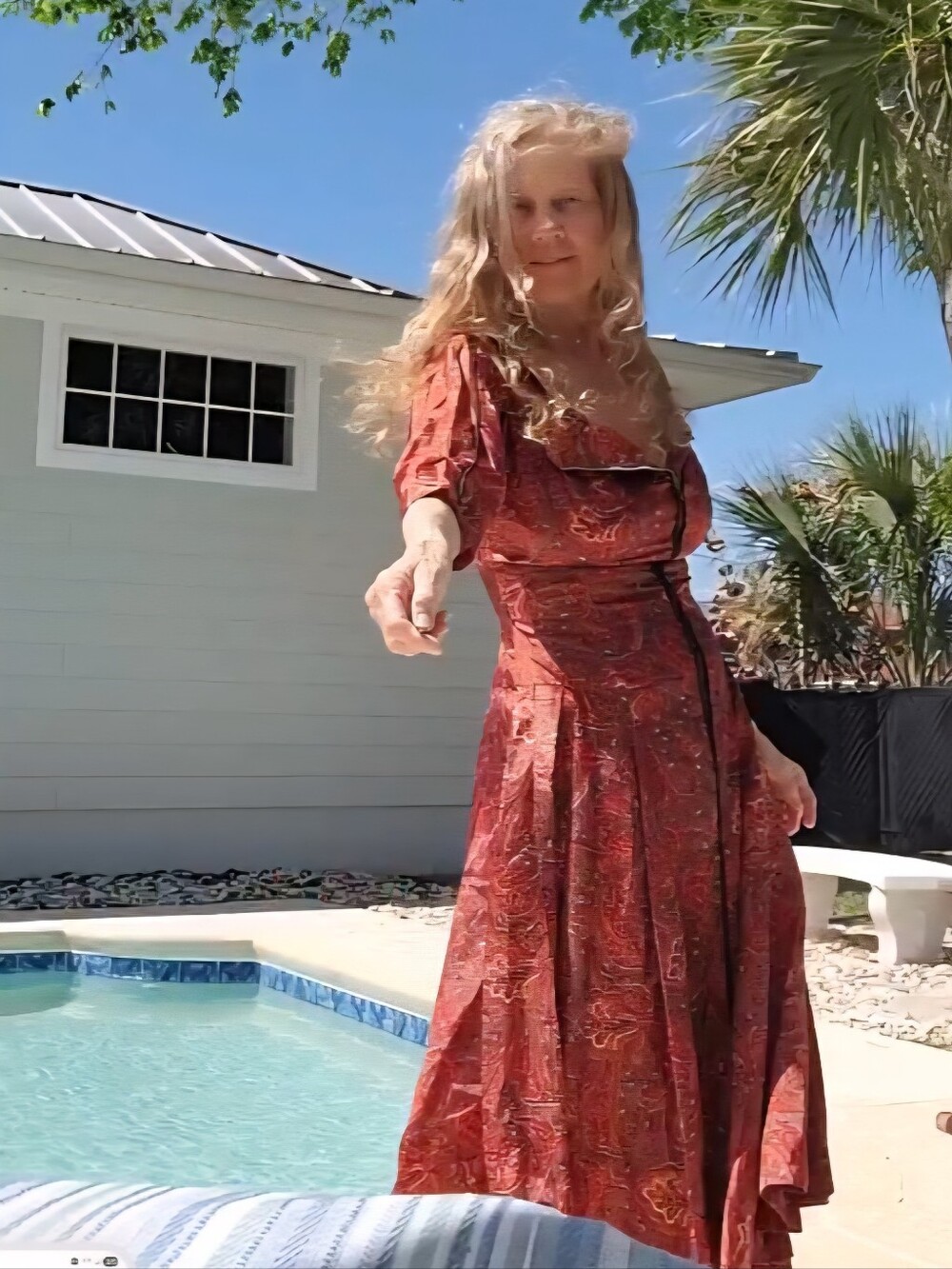 Vintage Red Dress Zip Front 1950s Hourglass Figure *RARE* Red Size Med Sz 10